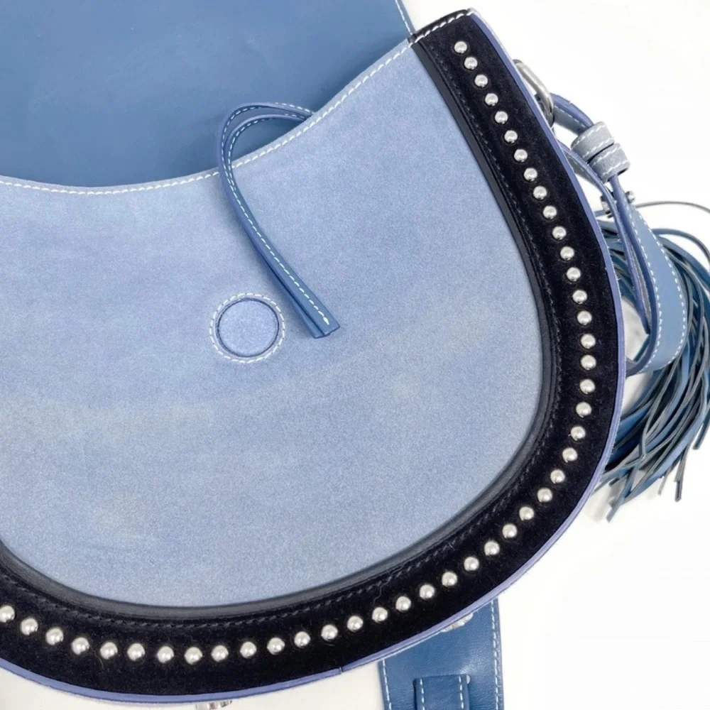 Altuzarra Ghianda Saddle Bag (Denim Suede) - Picture 5 of 6
